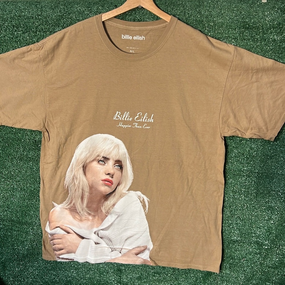 - Billie Eilish Happier Than Ever T-shirt Sz M/L